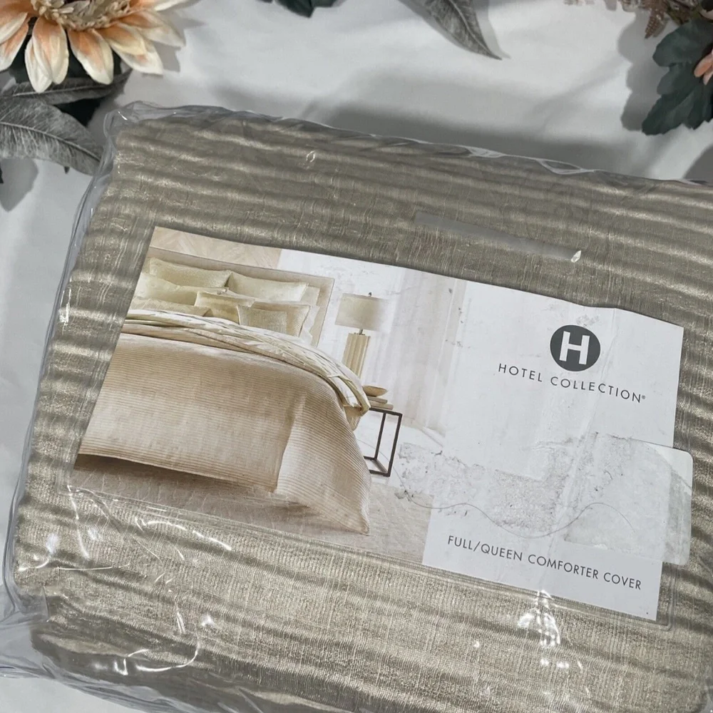 NIB $335 [‎ Full / Queen ] Duvet Cover for Hotel Collection Ikat Stripe